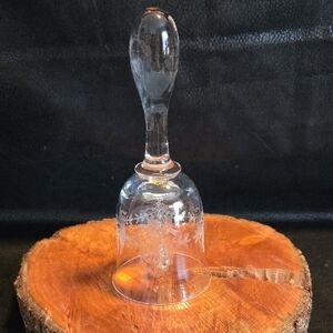 Fine Crystal Etched Hand Bell
